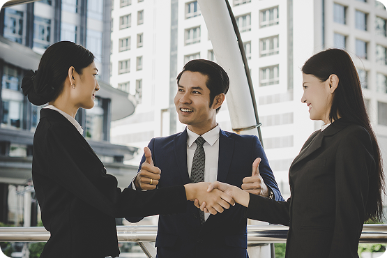 Professional handshake